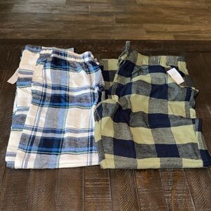 Old Navy 2 Pairs of Men's Plaid Pajama Bottoms
